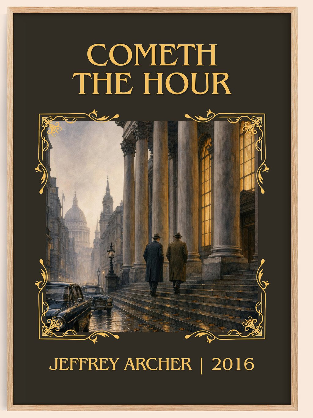 Cometh The Hour Classic Book Art Print by Jeffrey Archer – book poster