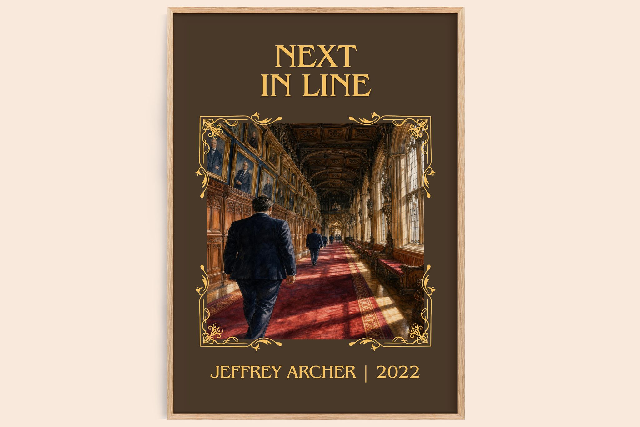 Next In Line Classic Book Art Print by Jeffrey Archer