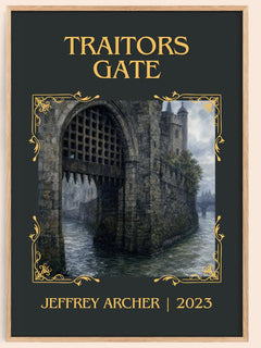 Traitors Gate Classic Book Art Print by Jeffrey Archer – book poster