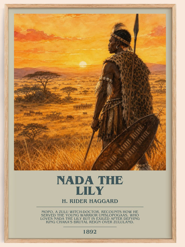 Nada The Lily Bookish Wall Art by H. Rider Haggard