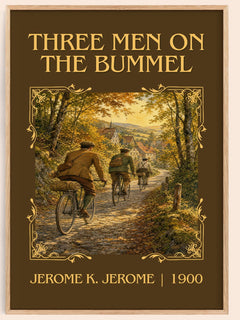 Three Men On The Bummel Classic Book Art Print by Jerome K. Jerome – book poster