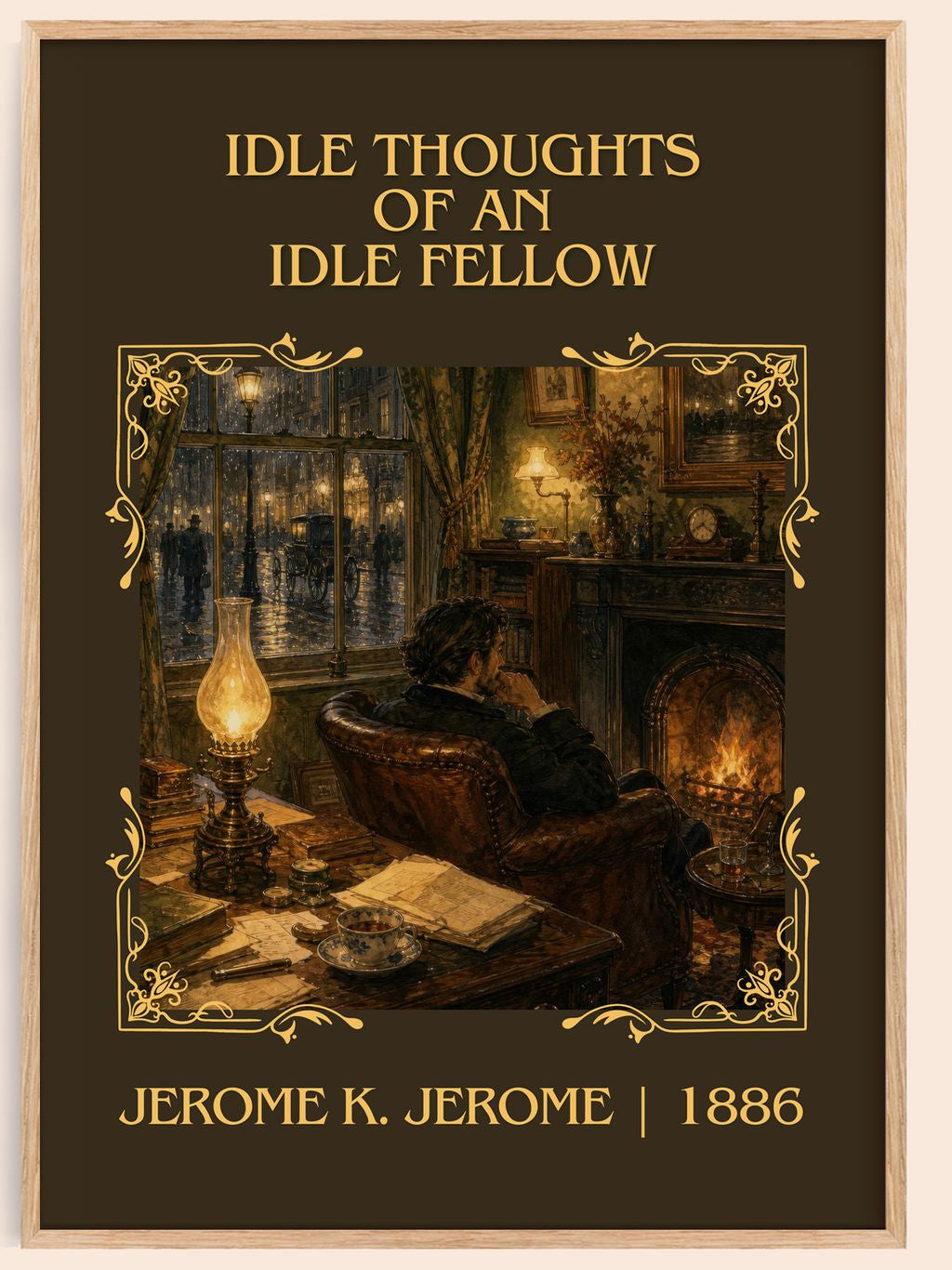 Idle Thoughts Of An Idle Fellow Classic Book Art Print by J. Jerome – book poster
