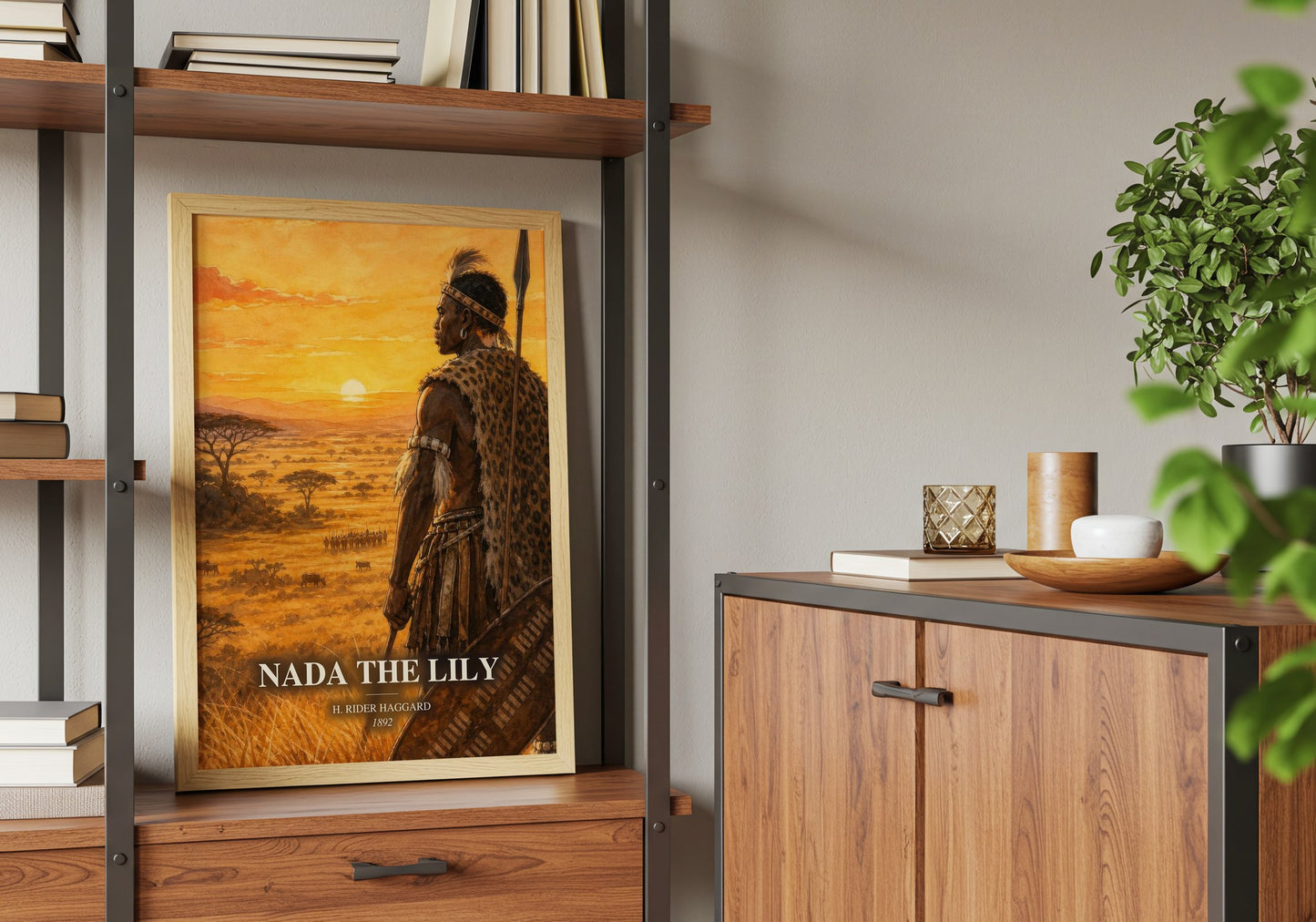 Nada The Lily book watercolour illustration paper finish options – matte satin gloss