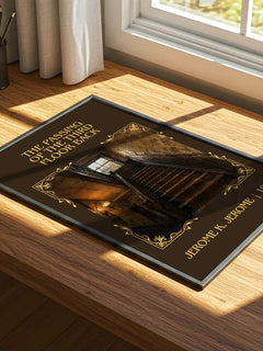 Passing Of The Third Floor Back Classic Book Art Print by J. Jerome – print on a sunlit desk