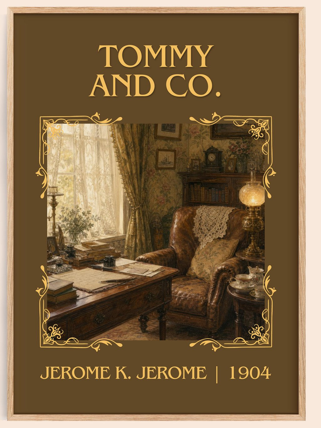 Tommy And Co. Classic Book Art Print by Jerome K. Jerome – book poster