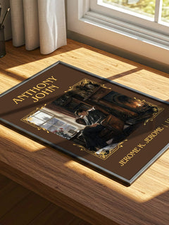 Anthony John Classic Book Art Print by Jerome K. Jerome – print on a sunlit desk