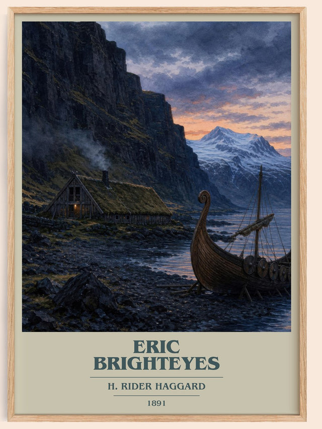 Eric Brighteyes Book Cover Poster by H. Rider Haggard