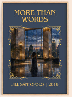 More Than Words Classic Book Art Print by Jill Santopolo – book poster
