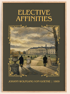 Elective Affinities Classic Book Art Print by J. Goethe – book poster