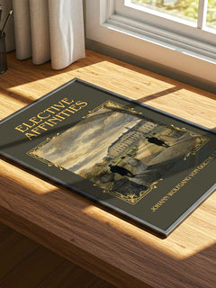 Elective Affinities Classic Book Art Print by J. Goethe – print on a sunlit desk
