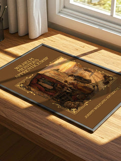 Wilhelm Meister's Apprenticeship Classic Book Art Print by J. Goethe – print on a sunlit desk