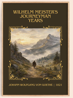 Wilhelm Meister's Journeyman Years Classic Book Art Print by J. Goethe – book poster