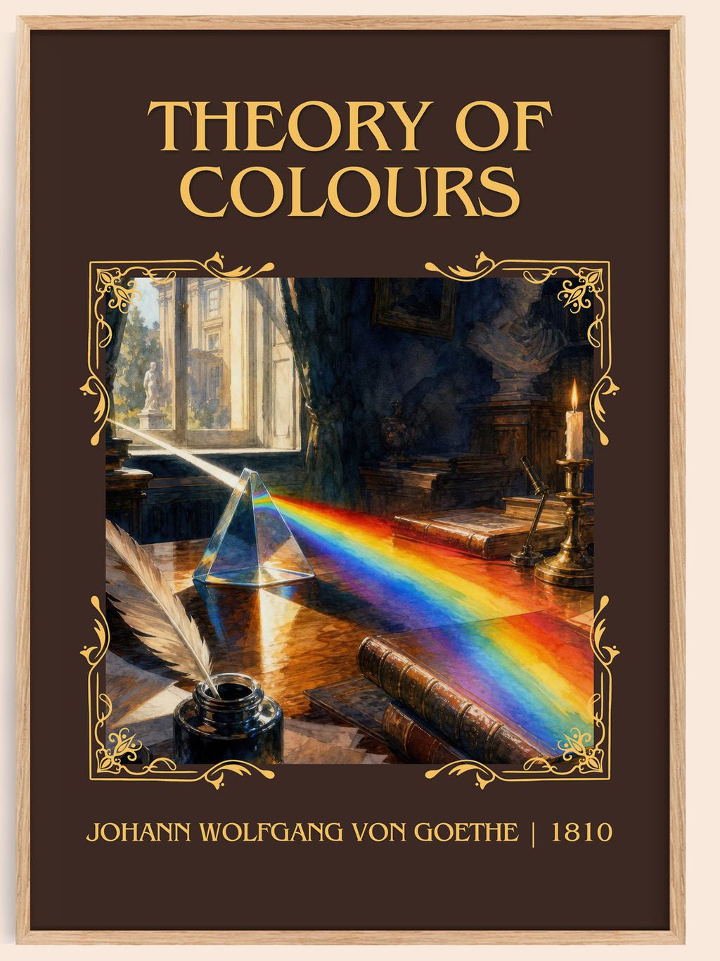Theory Of Colours Classic Book Art Print by Johann Wolfgang Von Goethe – book poster