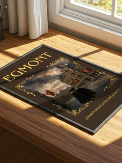 Egmont Classic Book Art Print by Johann Wolfgang Von Goethe – print on a sunlit desk