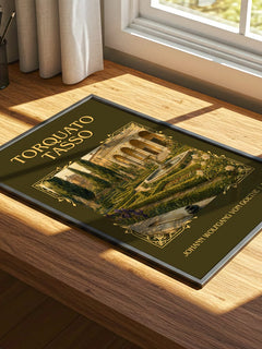 Torquato Tasso Classic Book Art Print by Johann Wolfgang Von Goethe – print on a sunlit desk