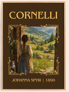 Cornelli Classic Book Art Print by Johanna Spyri – book poster