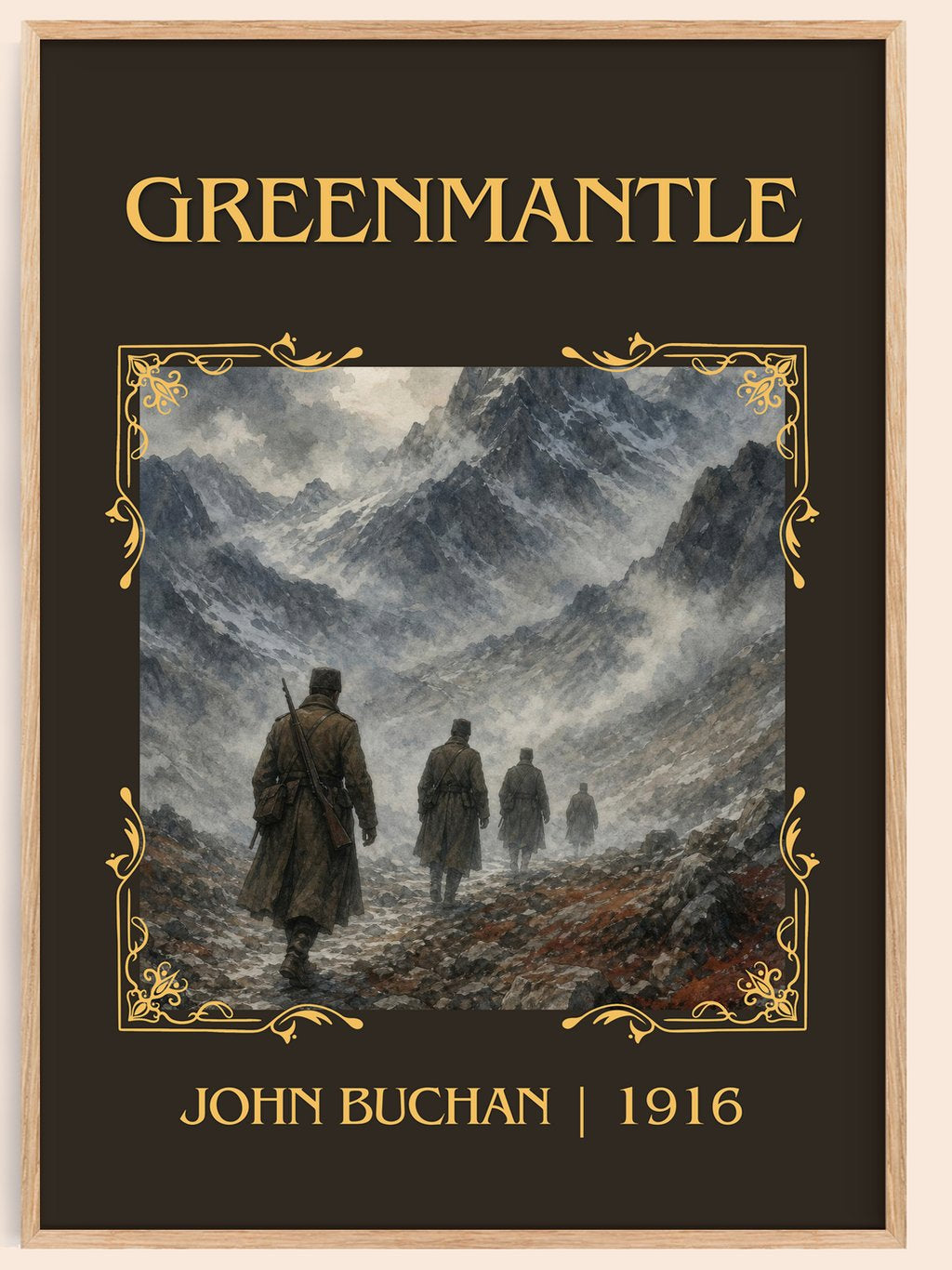 Greenmantle Classic Book Art Print by John Buchan – book poster