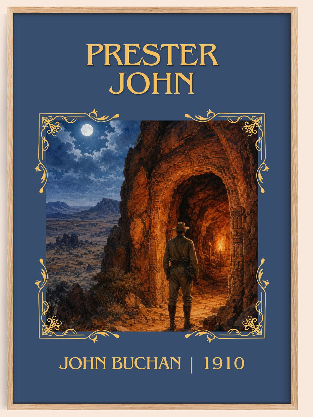 Prester John Classic Book Art Print by John Buchan – book poster