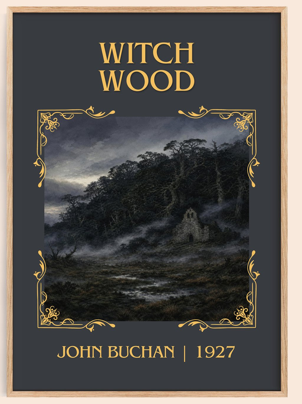 Witch Wood Classic Book Art Print by John Buchan – book poster