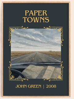 Paper Towns Classic Book Art Print by John Green – book poster