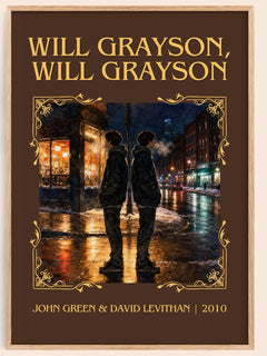 Will Grayson, Will Grayson Classic Book Art Print by J. Levithan – book poster