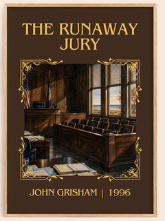The Runaway Jury Classic Book Art Print by John Grisham – book poster