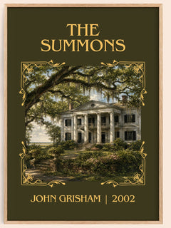 The Summons Classic Book Art Print by John Grisham – book poster