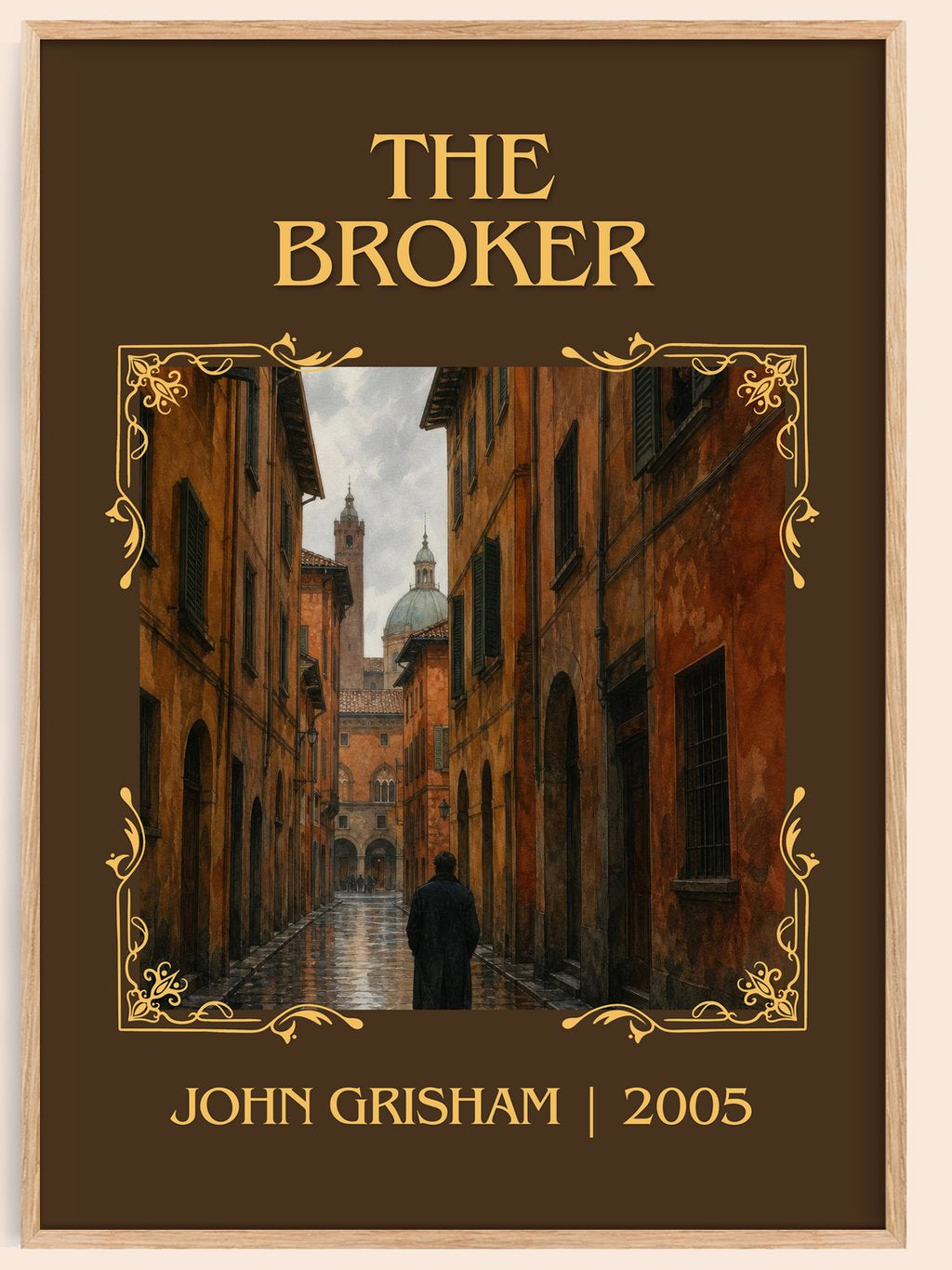 The Broker Classic Book Art Print by John Grisham – book poster