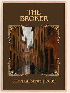 The Broker Classic Book Art Print by John Grisham – book poster