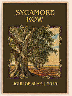 Sycamore Row Classic Book Art Print by John Grisham – book poster