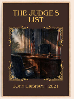 The Judge's List Classic Book Art Print by John Grisham – book poster