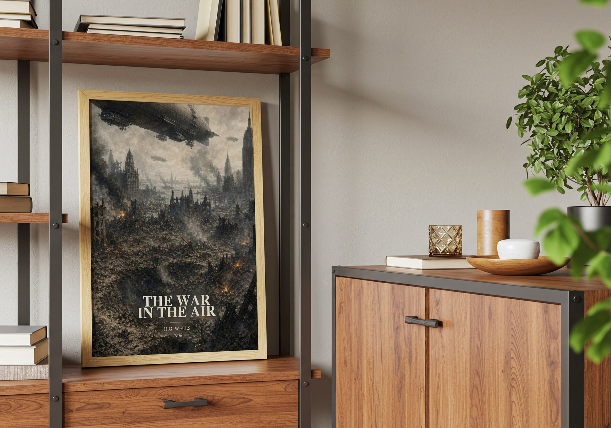 The War In The Air book watercolour illustration paper finish options – matte satin gloss