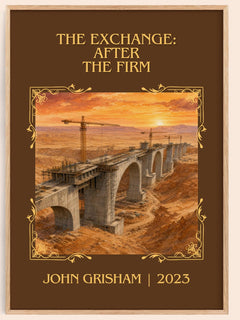 The Exchange: After The Firm Classic Book Art Print by John Grisham – book poster