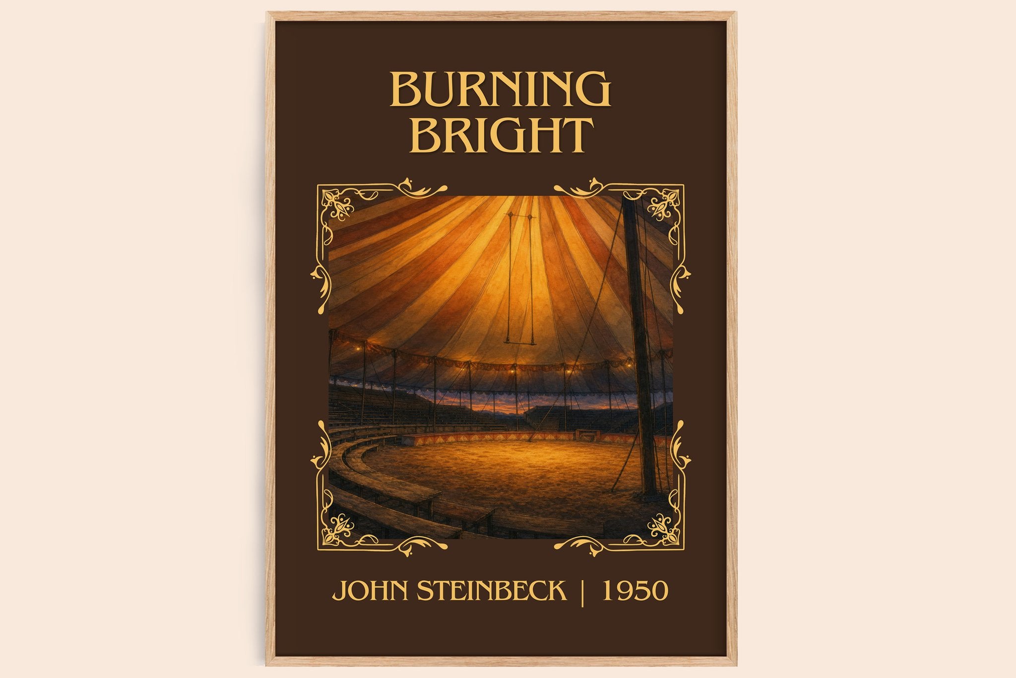 Burning Bright Classic Book Art Print by John Steinbeck