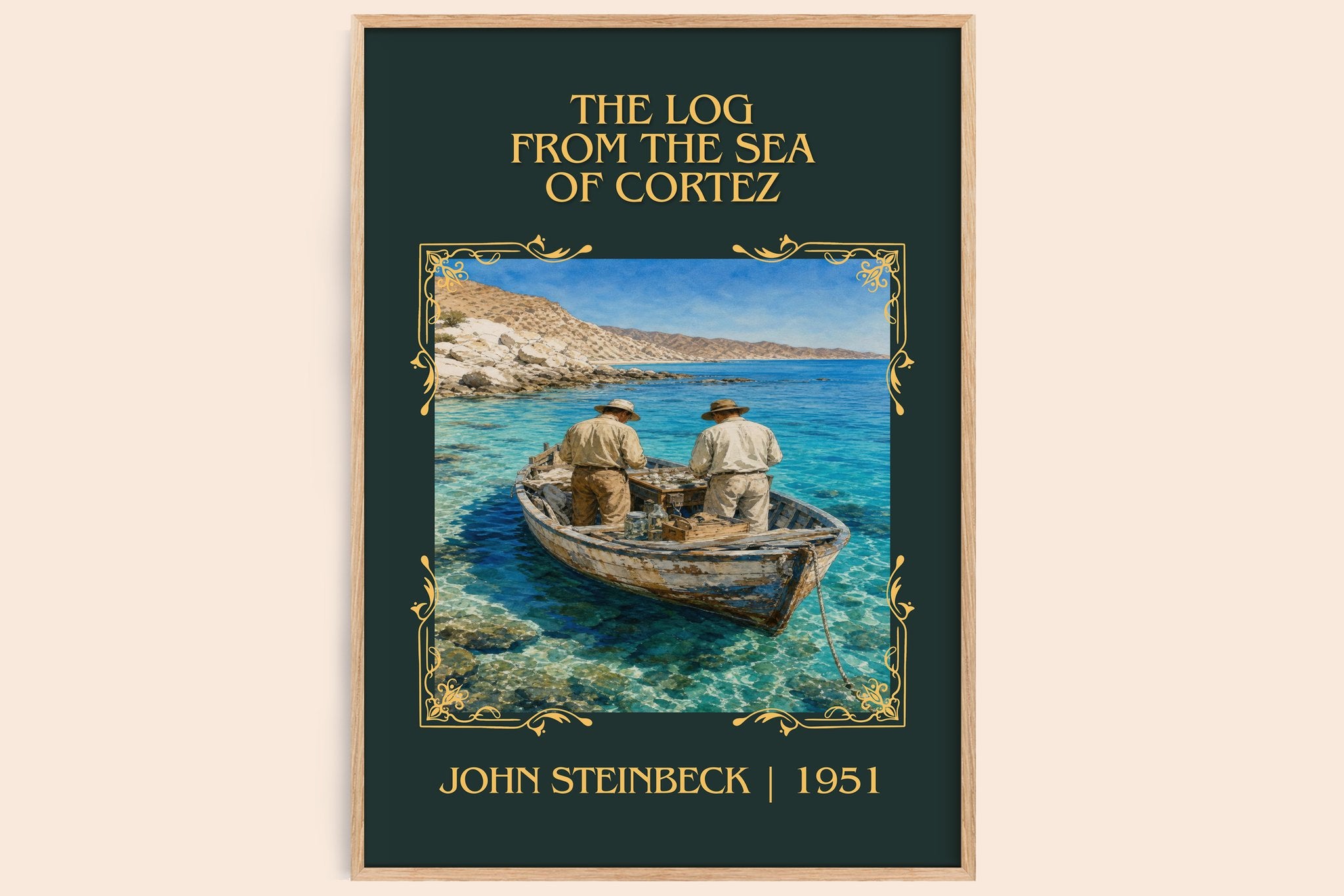 Log From The Sea Of Cortez Classic Book Art Print by John Steinbeck