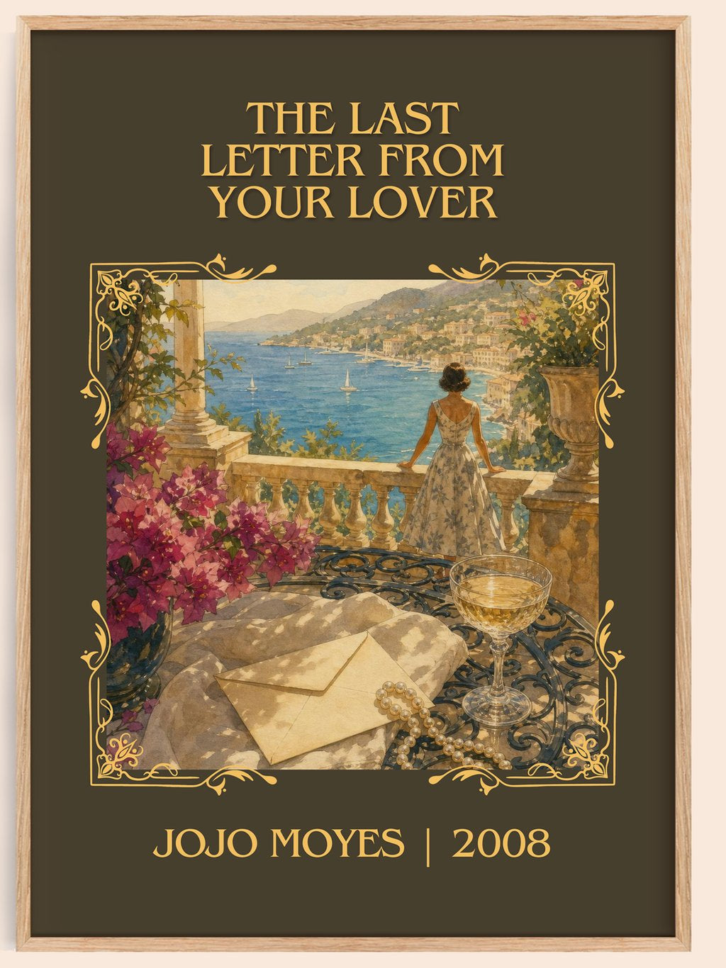 The Last Letter From Your Lover Classic Book Art Print by Jojo Moyes – book poster