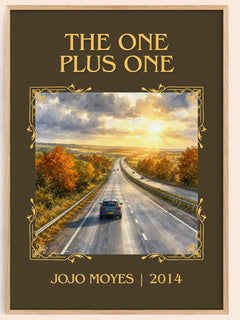 The One Plus One Classic Book Art Print by Jojo Moyes – book poster