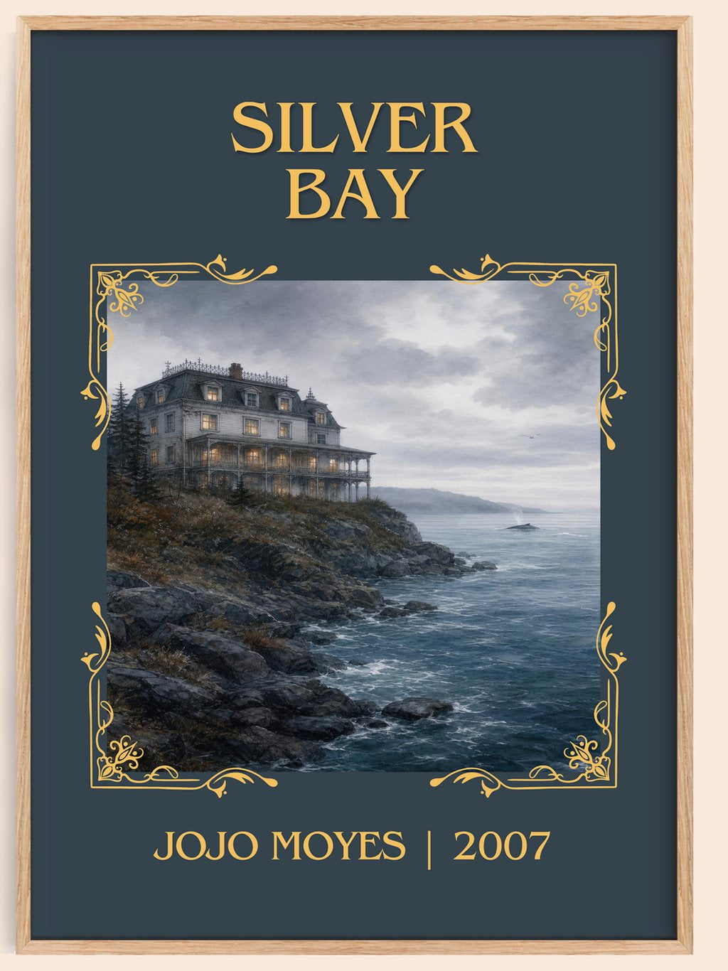 Silver Bay Classic Book Art Print by Jojo Moyes – book poster
