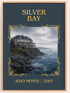 Silver Bay Classic Book Art Print by Jojo Moyes – book poster