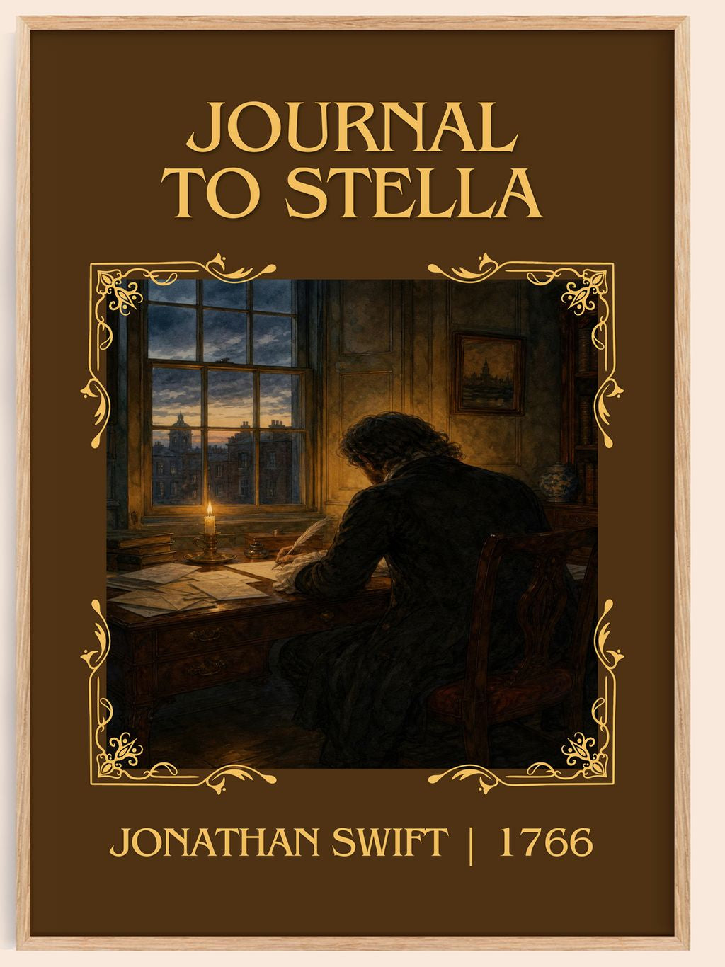 Journal To Stella Classic Book Art Print by Jonathan Swift – book poster