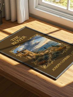 The Rover Classic Book Art Print by Joseph Conrad – print on a sunlit desk
