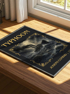 Typhoon Classic Book Art Print by Joseph Conrad – print on a sunlit desk