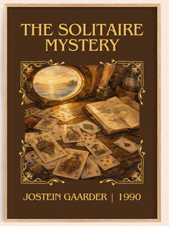 The Solitaire Mystery Classic Book Art Print by Jostein Gaarder – book poster
