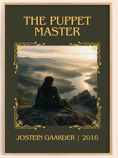 The Puppet Master Classic Book Art Print by Jostein Gaarder – book poster