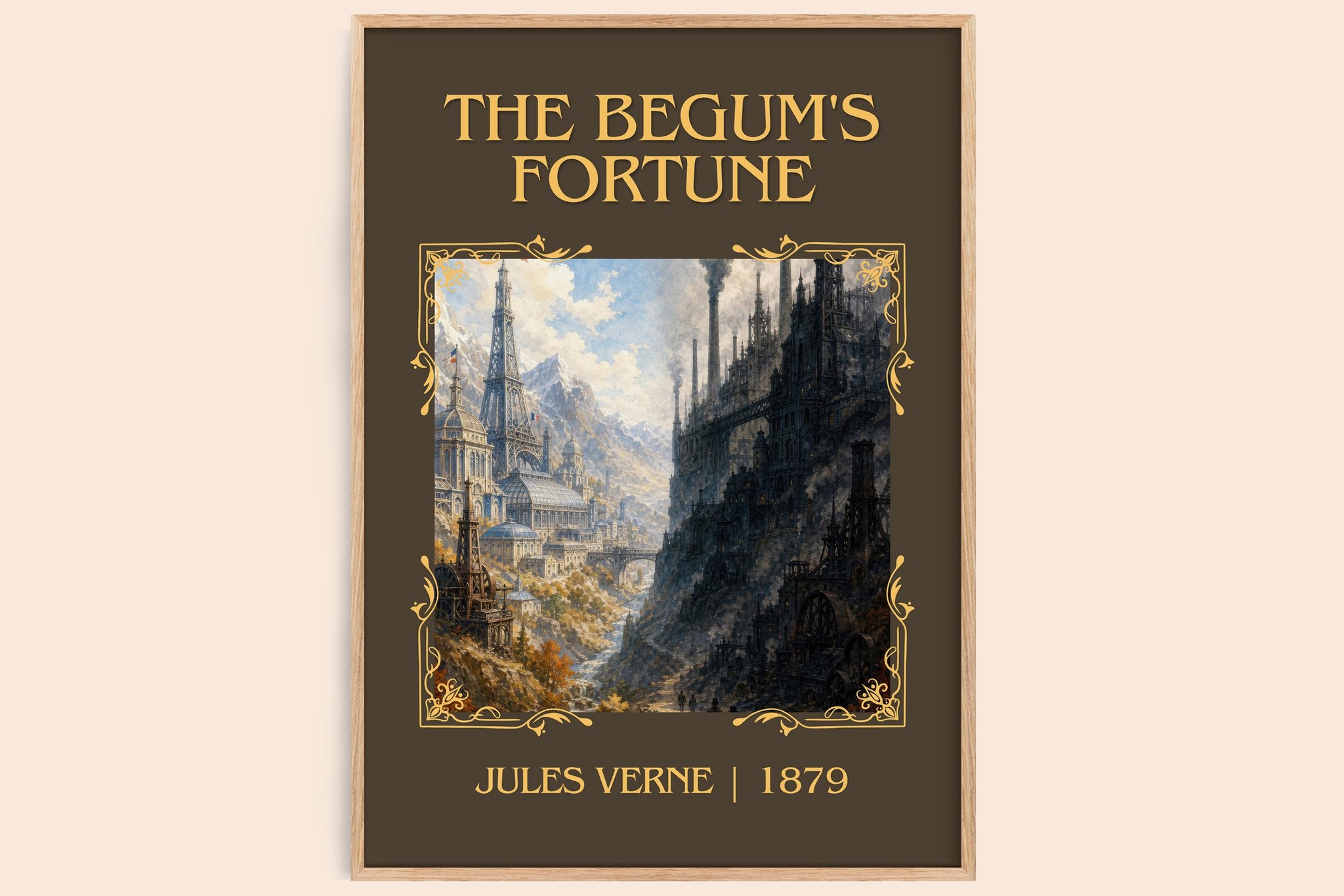 The Begum's Fortune Classic Book Art Print by Jules Verne