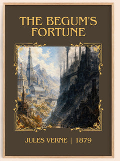 The Begum's Fortune Classic Book Art Print by Jules Verne – book poster