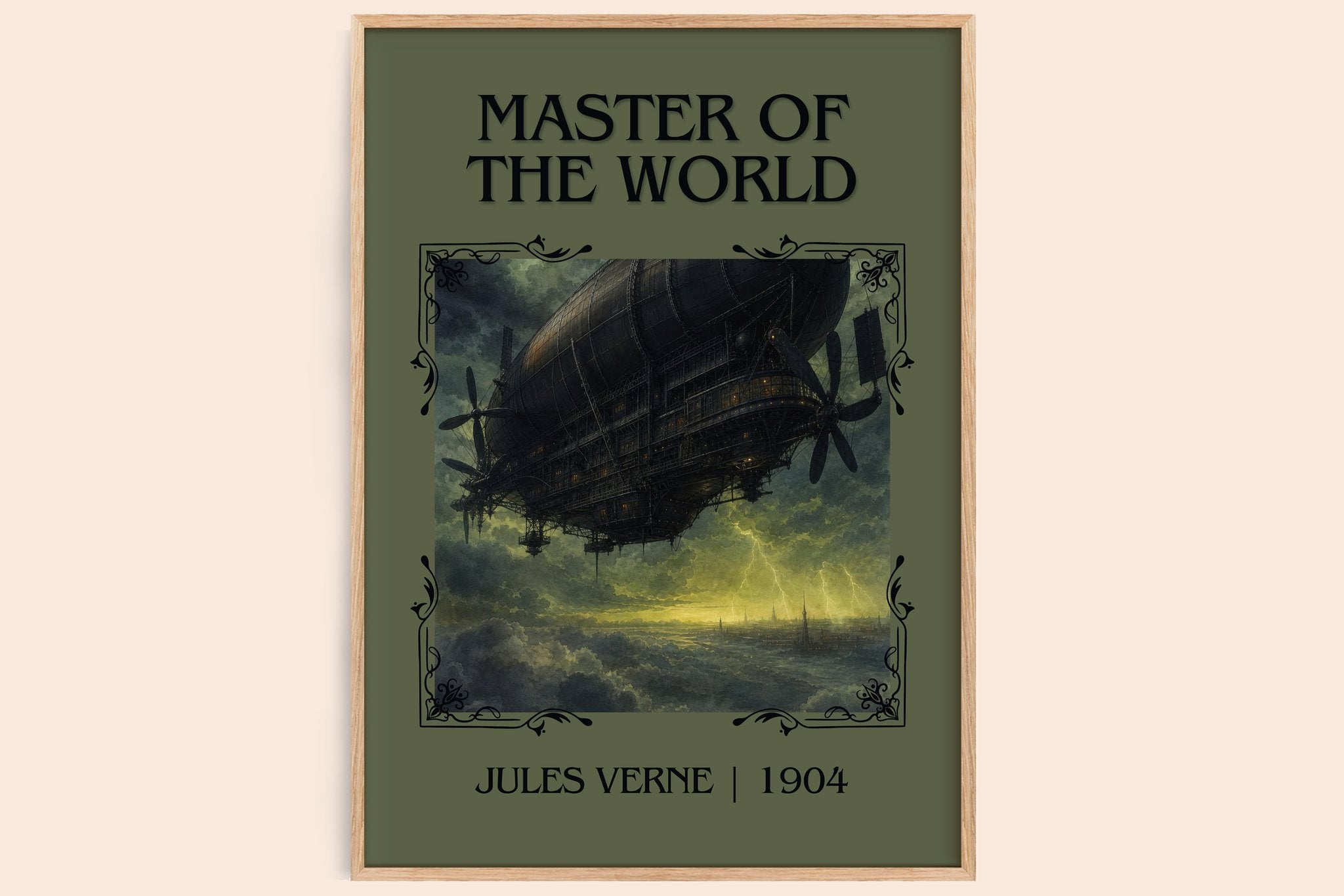 Master Of The World Classic Book Art Print by Jules Verne