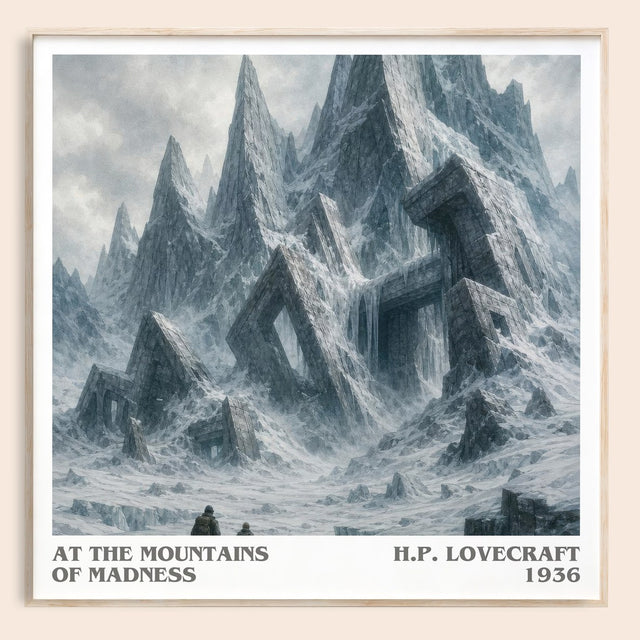 At The Mountains Of Madness Literary Art Print by H.P. Lovecraft