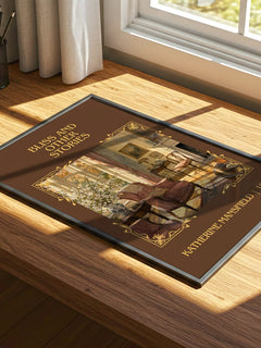 Bliss And Other Stories Classic Book Art Print by Katherine Mansfield – print on a sunlit desk