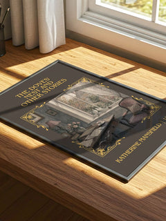 Doves' Nest And Other Stories Classic Book Art Print by K. Mansfield – print on a sunlit desk